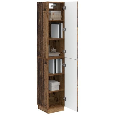 Set di armadi 2 pcs Legno antico Legno ingegnerizzato - Foto 2