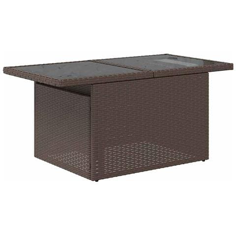 Set Divano da Giardino 6 pz Marrone Poly Rattan - Foto 10