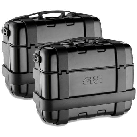 Valigie Trekker 33lt Black Line Nero Laterale - Foto 1