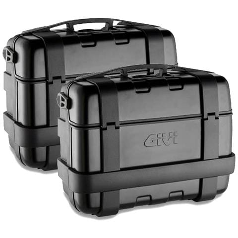 Valigie Trekker 33lt Black Line Nero Laterale - Foto 2