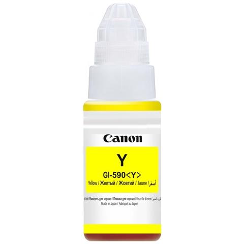 1606C001 Cartuccia Ink Originale GI-590 YL Gialla per PIXMA G1500 Capacità 7000 Pagine - Foto 1