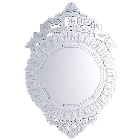 Specchio Da Parete In Argento 67 X 100 Cm Craon - Foto 1