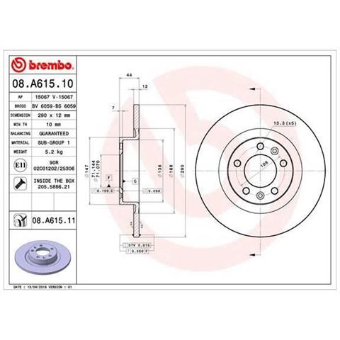 2 Disco Freno 08. a615.11 - Foto 1