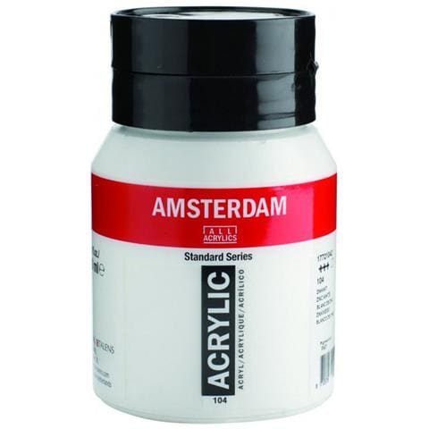 Colore Acrilico Serie Amsterdam Standard 500 Ml - Bianco Di Zinco - Foto 1