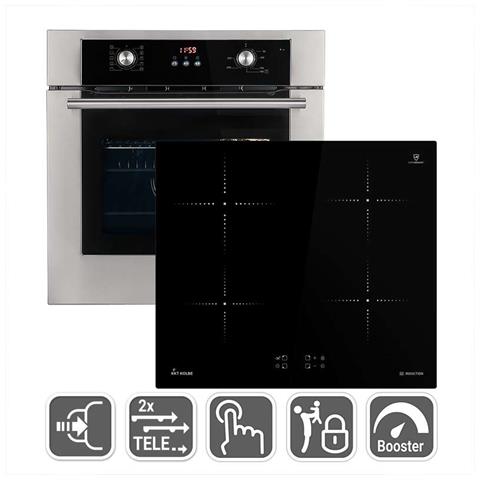 KKT KOLBE - Forno Elettrico da Incasso BO8810SS Capacità 70 L Multifunzione  Ventilato Colore Nero + Piano Cottura IH5900RL Induzione 4 Zone - ePRICE