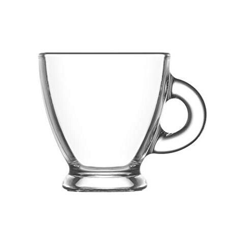 Roma 62499 Set Di 6 Tazze Caffè, Vetro, Trasparente, 95 Ml - Foto 1