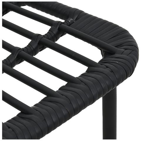 Set da Pranzo da Giardino 9 pz in Polyrattan e Vetro - Foto 10