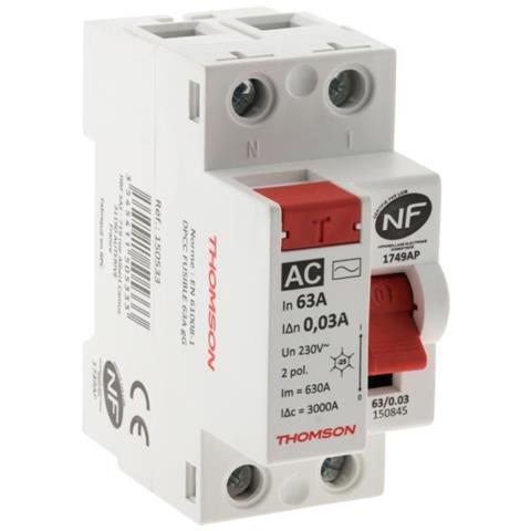 Interruttore Differenziale A Vite - 63a Tipo Ac Nf - Foto 1