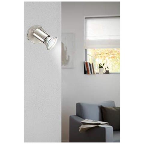 BUZZ-LED, Camera da letto, Sala da pranzo, Soggiorno, Interno, Metallico, GU10, LED, 3W - Foto 3