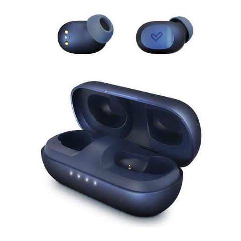Cuffie Wireless Urban 3 - Wireless - Design Compatto - Scatola Di Ricarica Wireless - Colore Blu - Foto 5