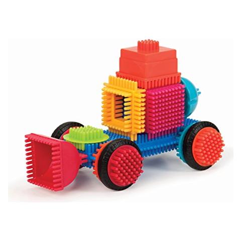 Blocchi Di Setole Di Battat A I Blocchi Di Setole Ufficiali A 80 Pezzi Grande Valore In Un Contenitore Per La Conservazione A Stem Toys Blocchi Giocattolo Sensoriali 3d Per Bambini A Bpa Free A Giochi Da Costruzione Per Creatività E Destrezza A 2 Sì - Foto 6
