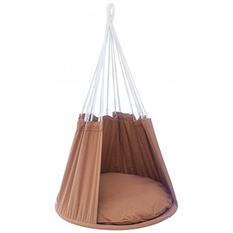 Poltrona Sospesa Doppia CHILL Con Cuscino E Tenda &ndash; Fino A 2 Persone, Grigia