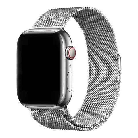 Cinturino Maglia Milanese Magnetico Traction Strap 45mm, Argento - Foto 1