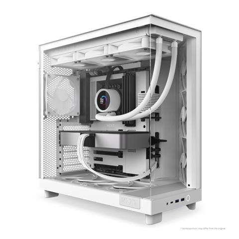 H6 Flow Midi Tower Case Per Computer Con Finestra Bianco - Foto 2