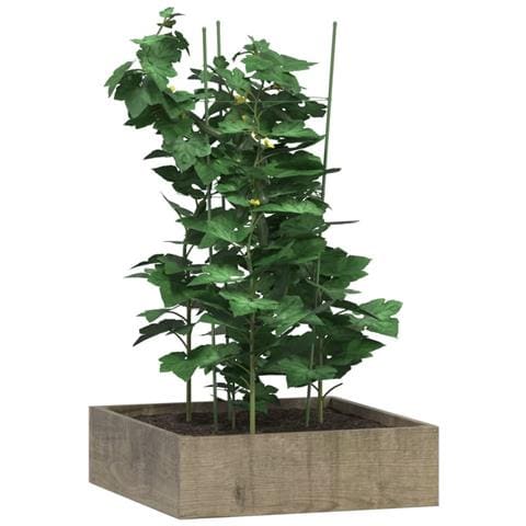 Supporti Piante Da Giardino Con 3 Anelli 5pz Verde 75cm Acciaio - Foto 3