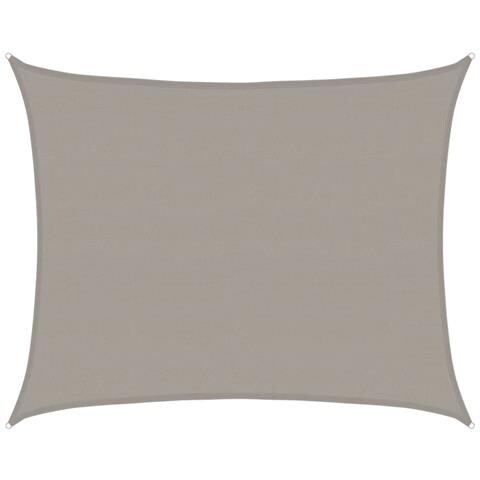 Vela Parasole 160 G /m Rettangolare Grigio Chiaro 6x7 M In Hdpe - Foto 1