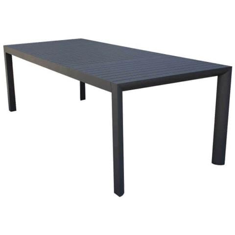 Tavolo Allungabile 225/300 Cm Per Esterno In Alluminio Con Piano Effetto Doghe Katy - Foto 1