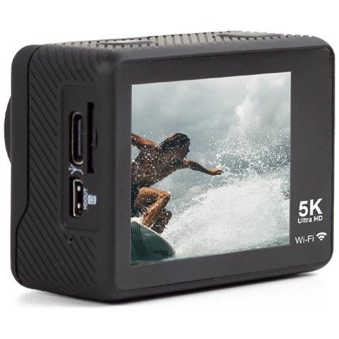 Action Cam DV800 con Risoluzione 5K Schermo 2" con Wi-Fi MicroSD Colore Nero - Foto 2