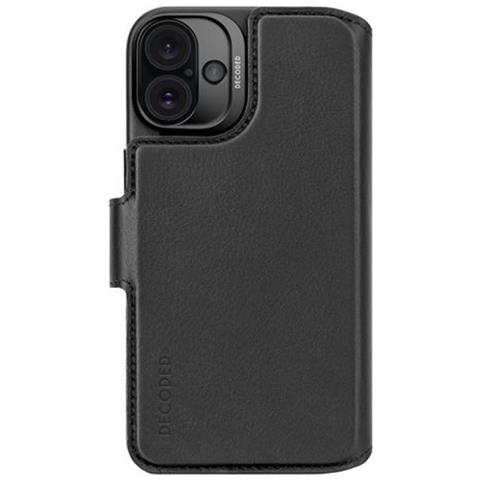 Custodia Per Iphone 16 Plus Magsafe Con Portacarte E Cover Amovibile, Nero - Foto 5