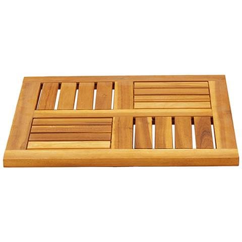 Piano Per Tavolo 50x50x2 Cm Quadrato Legno Massello Di Acacia - Foto 3