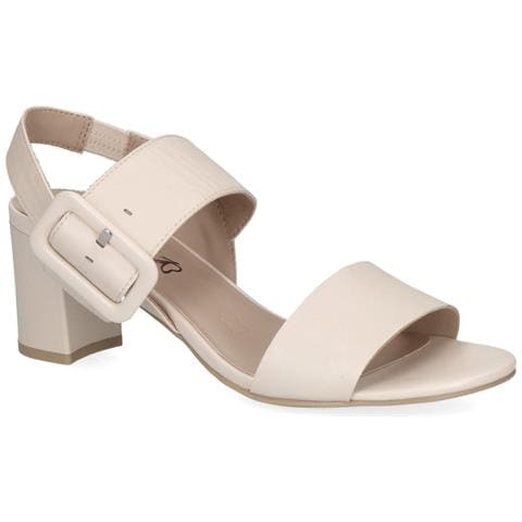 Cream Perlato Casual Open Sandals Sandali Pelle Scarpe Donna Beige Eu 38, 9-28306-42-140 - Foto 1