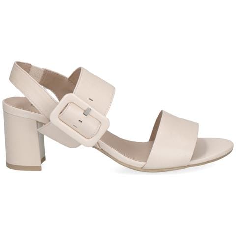 Cream Perlato Casual Open Sandals Sandali Pelle Scarpe Donna Beige Eu 38, 9-28306-42-140 - Foto 2