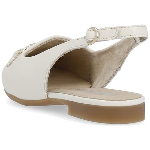 Beige Casual Part-open Sandals Sandali Pelle Scarpe Donna Beige Eu 37, D0k06-60 - Foto 3