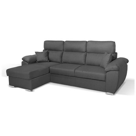 Divano Como Ii Con Penisola Contenitore Grigio Twist20 - Foto 1