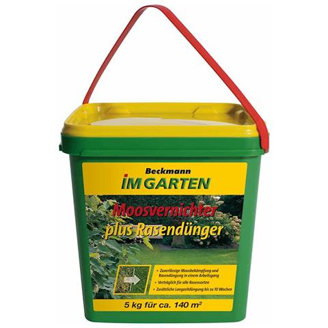 5 Kg Diserbante Per Muschio Più Concime Per Prato Beckmann - Foto 1