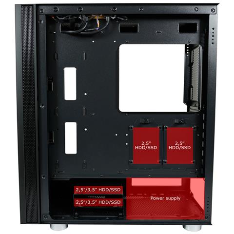 LC-8000B-ON computer case Midi Tower Nero - Foto 23