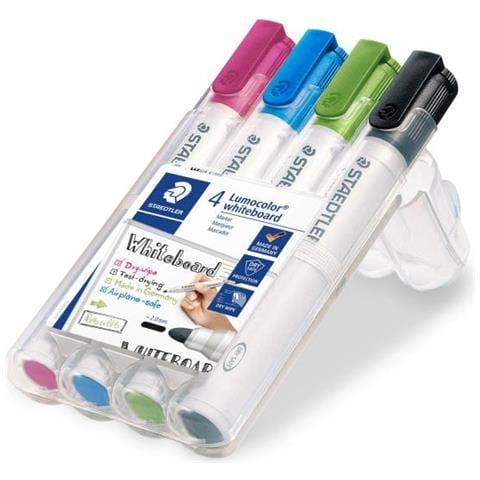 Lumocolor 351 Evidenziatore 4 Pz Tipo Di Punta Nero, Azzurro, Verde Chiaro, Rosa - Foto 1