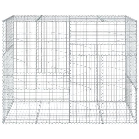 Cesto Gabbione Con Copertura 200x100x150 Cm In Ferro Zincato - Foto 3