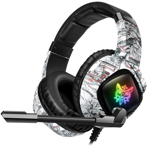 Cuffie Onikuma K19. Cuffie Da Gaming Con Microfono, Connessione Minijack, Luci Led. Pc, Ps4, Xbox One, Mobile, Tablet. - Foto 1