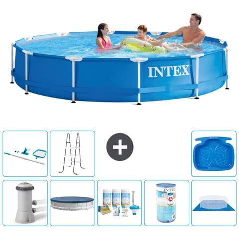 Piscina Fuori Terra - In Giro - 366x76 Cm - Blu - Include Accessori Coordinati A1750 - Foto 1