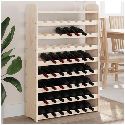 Lusso Casadino -  Portavini Con Pannello Superiore 72,5x25x111,5 Cm Massello Pino - Foto 2