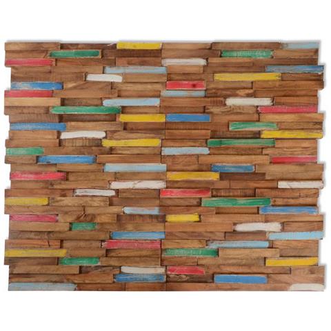 Lusso Casadino - Pannelli Per Pareti 10 Pz 1,03 M² In Legno Massello Di Teak - Foto 1