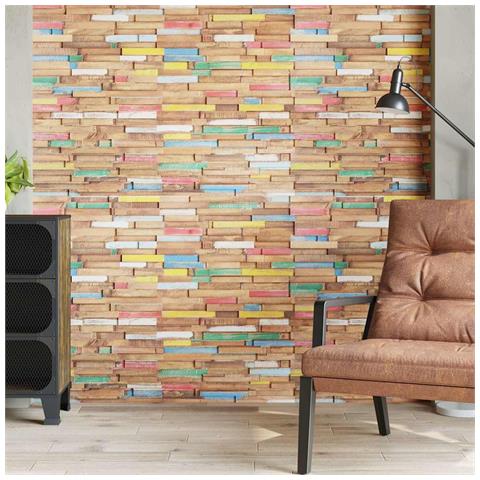 Lusso Casadino - Pannelli Per Pareti 10 Pz 1,03 M² In Legno Massello Di Teak - Foto 2