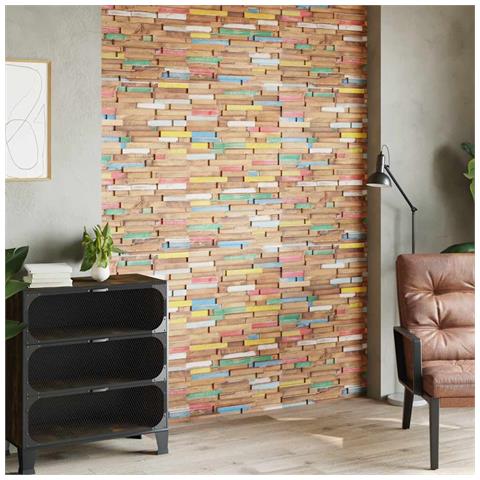 Lusso Casadino - Pannelli Per Pareti 10 Pz 1,03 M² In Legno Massello Di Teak - Foto 8