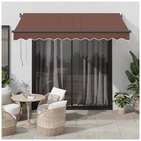 Tenda da Sole Retrattile Automatica Marrone 350x250 cm - Foto 2