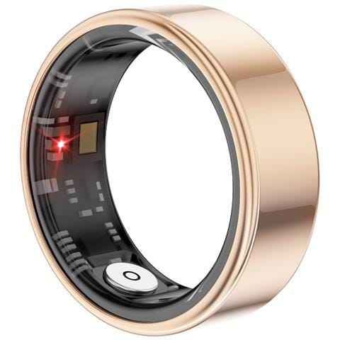 Anello Intelligente: Monitoraggio Sonno, Frequenza Cardiaca, Spo2, Ip68, 30 Giorni Standby Gold 10 - Foto 2