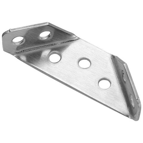 Staffe Angolari In Acciaio Inossidabile - Confezione Da 4 Piccole Dimensioni (spessore 0,8 Mm) Con Viti - Foto 2