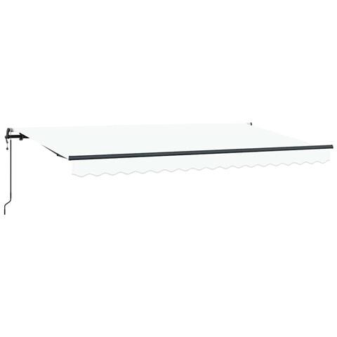 Tenda Retrattile Bianco 400 x 200 cm Poliestere e Alluminio - Foto 1