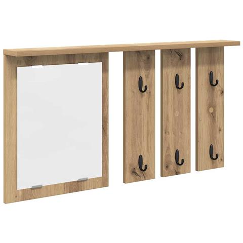 Appendiabiti a muro rovere artigianale 85 x 10 x 45 cm - Foto 1