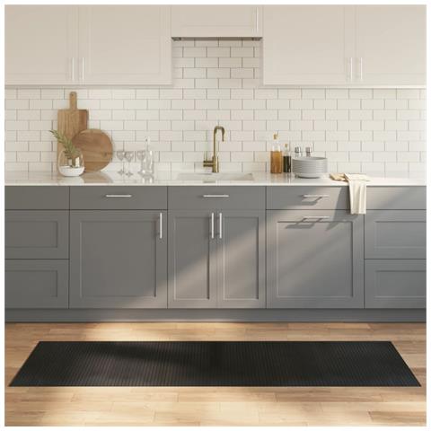 Tappeto Rettangolare Nero 60x200 cm in Bambù - Foto 2