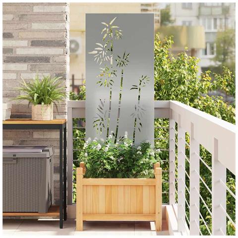 Schermo per privacy in giardino Floreale Argento 50 x 140 cm - Foto 2