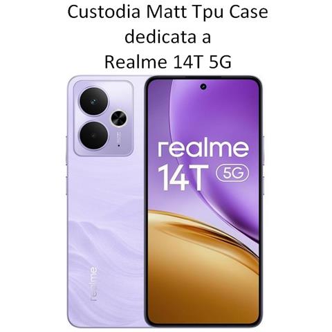 Custodia Tpu Silicone Cover Case Per Realme 14t 5g Black - Foto 2