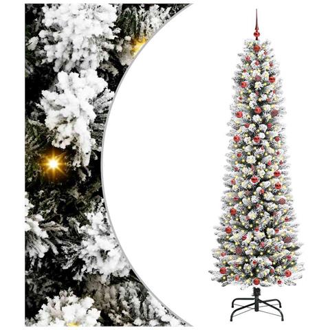 Albero di Natale artificiale con 300 LED Bianco 240 cm - Foto 1