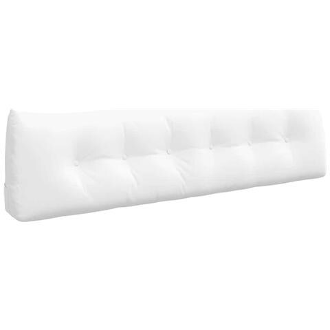 Cuscino per Schiena Bianco 180 x 24 x 50 cm Tessuto - Foto 1