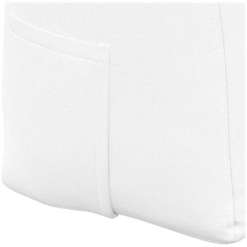 Cuscino per Schiena Bianco 180 x 24 x 50 cm Tessuto - Foto 9