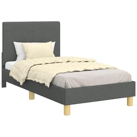 Struttura letto bambini con testata Grigio scuro 80 x 160 cm - Foto 1